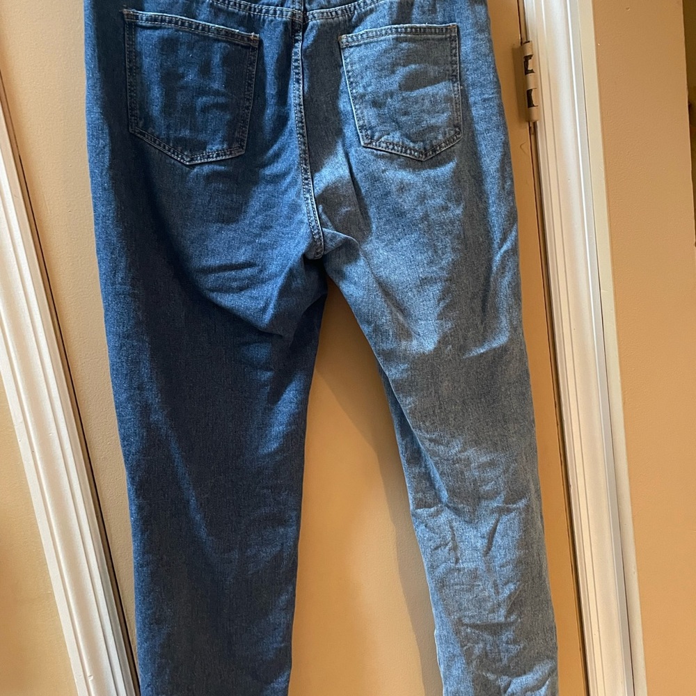 Shein Bi-Color Ripped Jeans - Picture 3 of 5